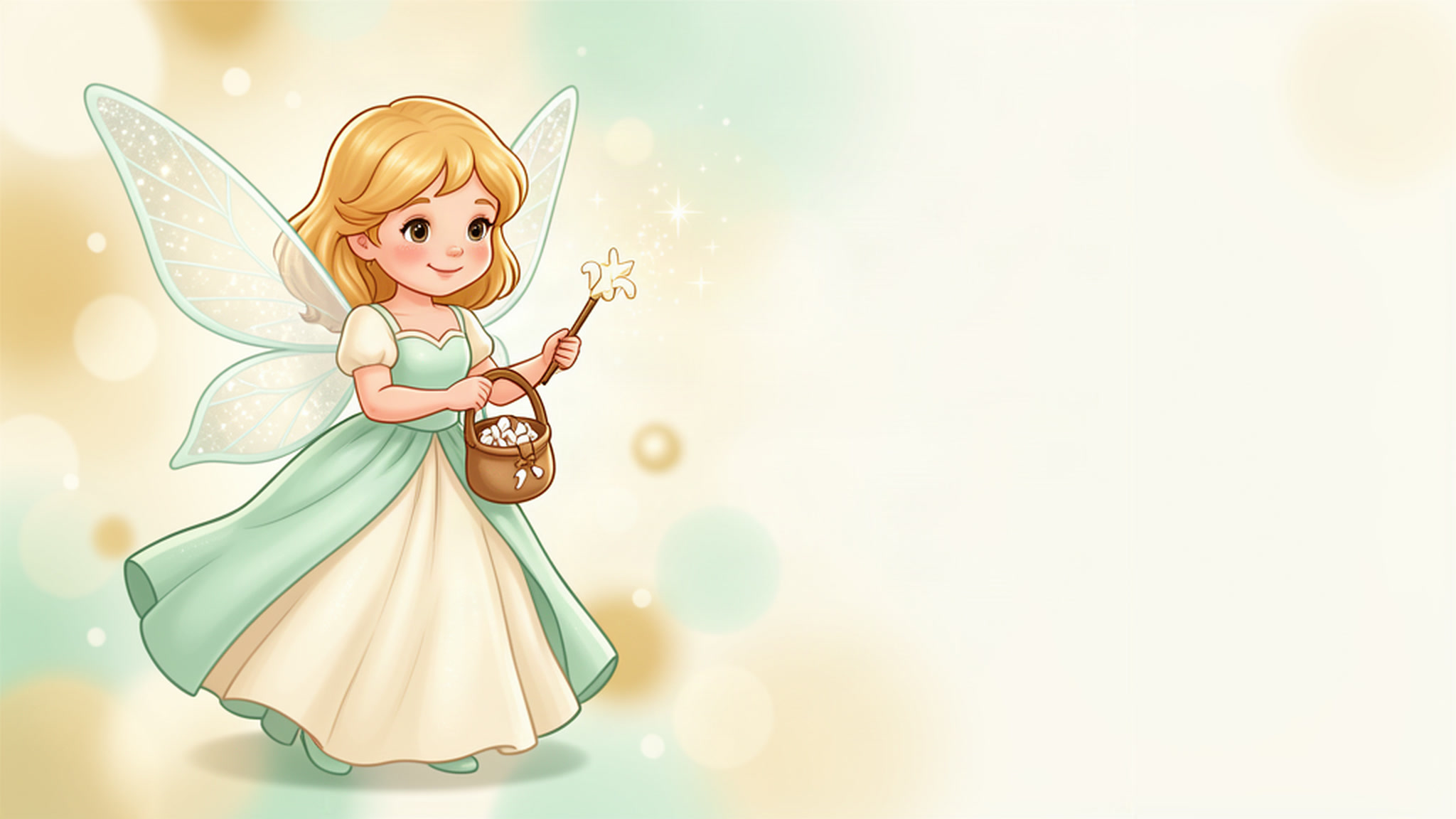 Tooth Fairy Calls — Tooth Fairy waving from the magical workshop